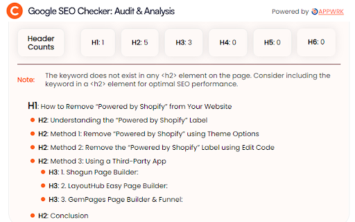 Google SEO Checker Audit Analysis from Chrome web store to be run with OffiDocs Chromium online Google SEO Checker Audit Analysis from Chrome web store to be run with OffiDocs Chromium online