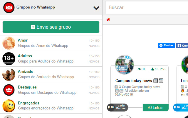 Grupos para Whatsapp from Chrome web store to be run with OffiDocs Chromium online Grupos para Whatsapp from Chrome web store to be run with OffiDocs Chromium online