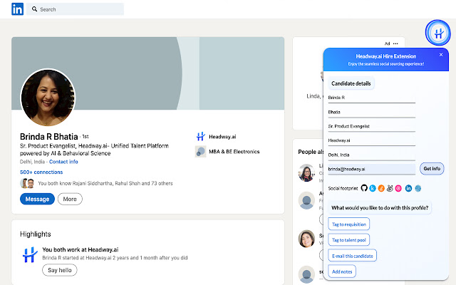 Headway.ai HIRE Extension from Chrome web store to be run with OffiDocs Chromium online Headway.ai HIRE Extension from Chrome web store to be run with OffiDocs Chromium online