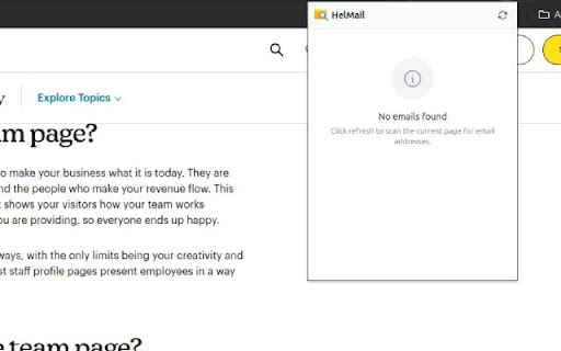 HelMail Effortless Email Extraction from Chrome web store to be run with OffiDocs Chromium online HelMail Effortless Email Extraction from Chrome web store to be run with OffiDocs Chromium online