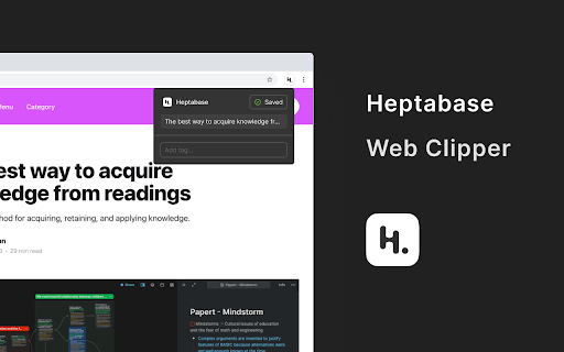 Heptabase Web Clipper from Chrome web store to be run with OffiDocs Chromium online Heptabase Web Clipper from Chrome web store to be run with OffiDocs Chromium online