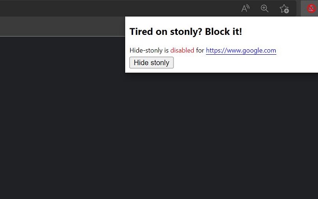 Hide Stonly from Chrome web store to be run with OffiDocs Chromium online Hide Stonly from Chrome web store to be run with OffiDocs Chromium online