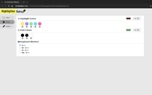 Highlighter Guru from Chrome web store to be run with OffiDocs Chromium online Highlighter Guru from Chrome web store to be run with OffiDocs Chromium online