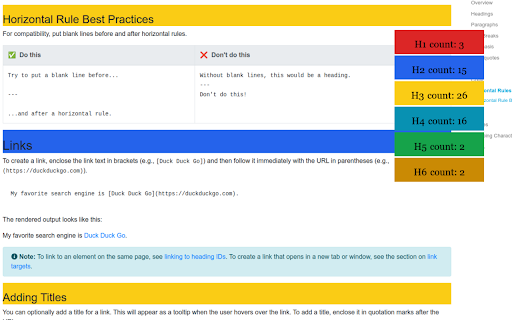 Highlight Headings from Chrome web store to be run with OffiDocs Chromium online Highlight Headings from Chrome web store to be run with OffiDocs Chromium online