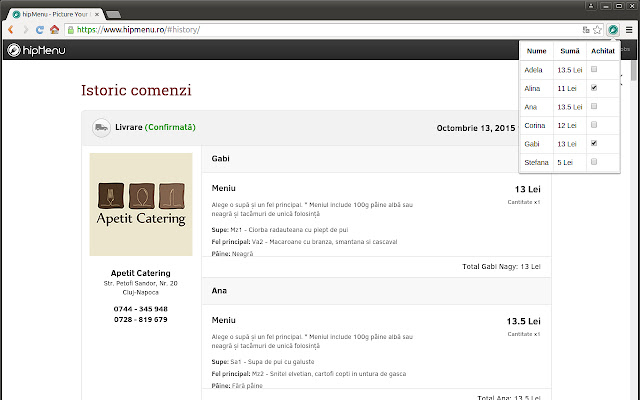 hipMenu checklist from Chrome web store to be run with OffiDocs Chromium online hipMenu checklist from Chrome web store to be run with OffiDocs Chromium online