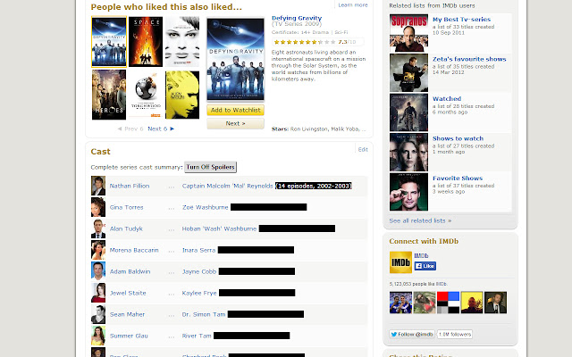 IMDb Hide Episode Spoilers from Chrome web store to be run with OffiDocs Chromium online IMDb Hide Episode Spoilers from Chrome web store to be run with OffiDocs Chromium online