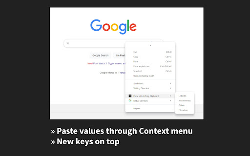 Infinity Clipboard from Chrome web store to be run with OffiDocs Chromium online Infinity Clipboard from Chrome web store to be run with OffiDocs Chromium online