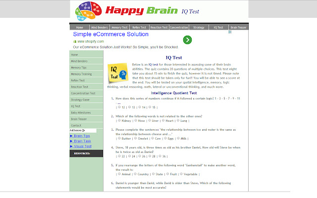 IQ Test from Chrome web store to be run with OffiDocs Chromium online IQ Test from Chrome web store to be run with OffiDocs Chromium online