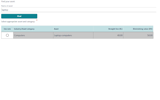 IRD Depn Rate Finder from Chrome web store to be run with OffiDocs Chromium online IRD Depn Rate Finder from Chrome web store to be run with OffiDocs Chromium online