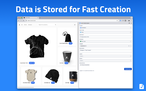 Jira Create Issues from Chrome web store to be run with OffiDocs Chromium online Jira Create Issues from Chrome web store to be run with OffiDocs Chromium online
