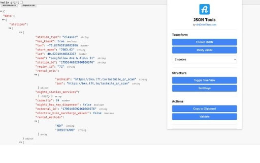 JSON Tools from Chrome web store to be run with OffiDocs Chromium online JSON Tools from Chrome web store to be run with OffiDocs Chromium online