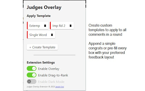 Judges Overlay from Chrome web store to be run with OffiDocs Chromium online Judges Overlay from Chrome web store to be run with OffiDocs Chromium online