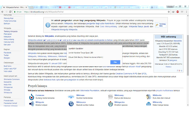 Jumlah Karakter from Chrome web store to be run with OffiDocs Chromium online Jumlah Karakter from Chrome web store to be run with OffiDocs Chromium online
