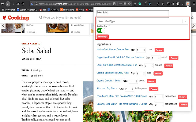 Jupiter Recipes from Chrome web store to be run with OffiDocs Chromium online Jupiter Recipes from Chrome web store to be run with OffiDocs Chromium online