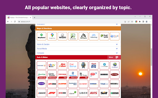 Kadaza — The Ultimate Homepage Web Portal from Chrome web store to be run with OffiDocs Chromium online Kadaza — The Ultimate Homepage Web Portal from Chrome web store to be run with OffiDocs Chromium online