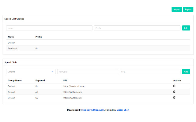 Keyword Speed Dial from Chrome web store to be run with OffiDocs Chromium online Keyword Speed Dial from Chrome web store to be run with OffiDocs Chromium online