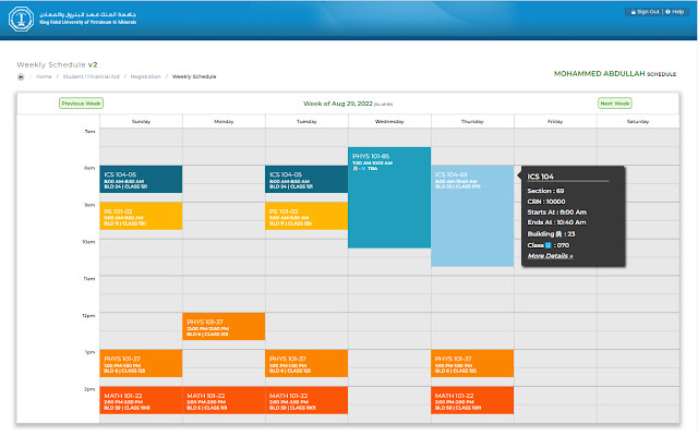 KFUPM Schedule from Chrome web store to be run with OffiDocs Chromium online KFUPM Schedule from Chrome web store to be run with OffiDocs Chromium online