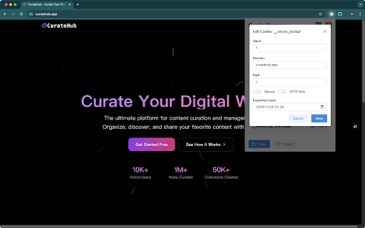 Kookie from Chrome web store to be run with OffiDocs Chromium online Kookie from Chrome web store to be run with OffiDocs Chromium online