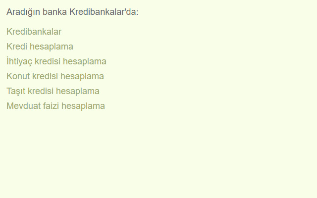 Kredibankalar.com from Chrome web store to be run with OffiDocs Chromium online Kredibankalar.com from Chrome web store to be run with OffiDocs Chromium online