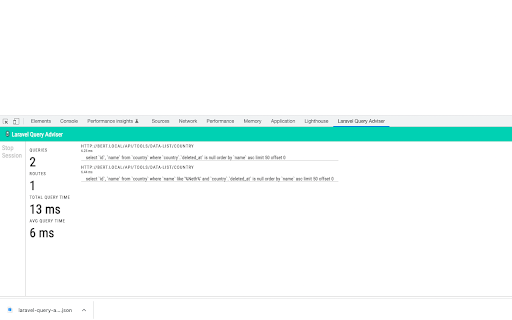 Laravel Query Adviser from Chrome web store to be run with OffiDocs Chromium online Laravel Query Adviser from Chrome web store to be run with OffiDocs Chromium online
