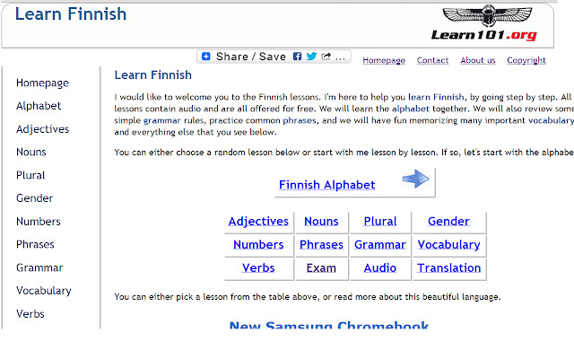 Learn Finnish from Chrome web store to be run with OffiDocs Chromium online Learn Finnish from Chrome web store to be run with OffiDocs Chromium online