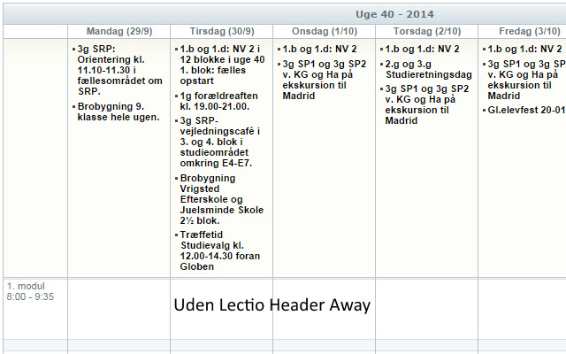 Lectio Header Away from Chrome web store to be run with OffiDocs Chromium online Lectio Header Away from Chrome web store to be run with OffiDocs Chromium online