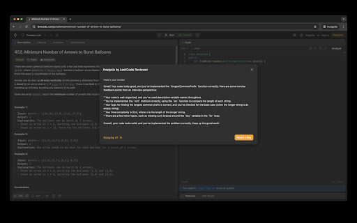 LeetCode Reviewer from Chrome web store to be run with OffiDocs Chromium online LeetCode Reviewer from Chrome web store to be run with OffiDocs Chromium online