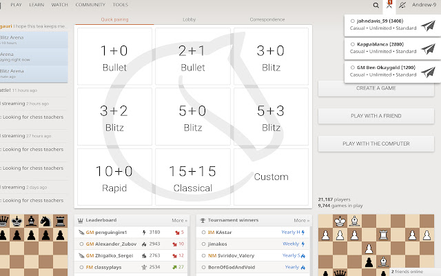 Lichess Challenge Sorter from Chrome web store to be run with OffiDocs Chromium online Lichess Challenge Sorter from Chrome web store to be run with OffiDocs Chromium online