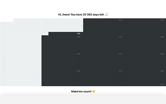 Lifecalendar Extension from Chrome web store to be run with OffiDocs Chromium online Lifecalendar Extension from Chrome web store to be run with OffiDocs Chromium online