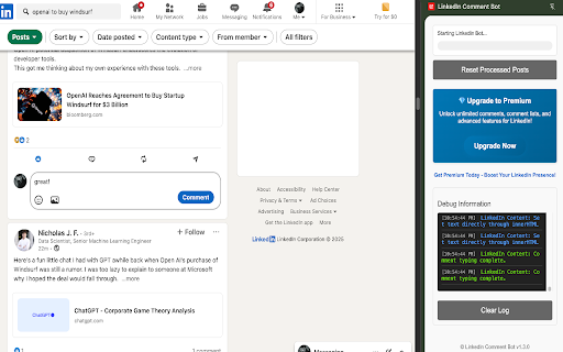 LinkedIn Comment Bot from Chrome web store to be run with OffiDocs Chromium online LinkedIn Comment Bot from Chrome web store to be run with OffiDocs Chromium online