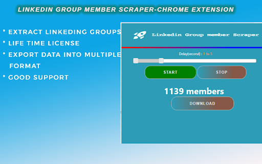 Linkedin Group Members Extractor from Chrome web store to be run with OffiDocs Chromium online Linkedin Group Members Extractor from Chrome web store to be run with OffiDocs Chromium online