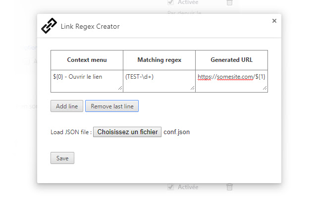 Link Regex Creator from Chrome web store to be run with OffiDocs Chromium online Link Regex Creator from Chrome web store to be run with OffiDocs Chromium online