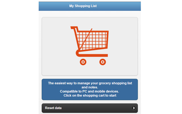 Lister your cloud shopping list from Chrome web store to be run with OffiDocs Chromium online Lister your cloud shopping list from Chrome web store to be run with OffiDocs Chromium online