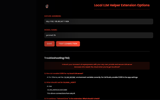 Local LLM Helper from Chrome web store to be run with OffiDocs Chromium online Local LLM Helper from Chrome web store to be run with OffiDocs Chromium online