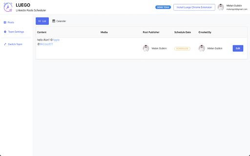 Luego Chrome Extension from Chrome web store to be run with OffiDocs Chromium online Luego Chrome Extension from Chrome web store to be run with OffiDocs Chromium online