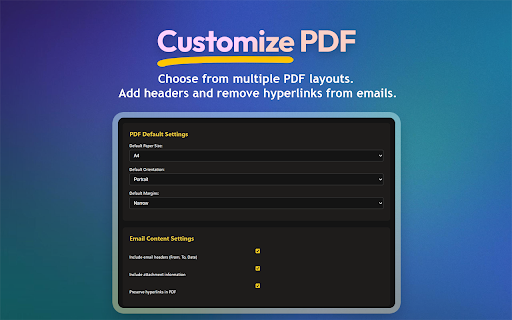 M2PDF: Save Emails as PDF Locally from Chrome web store to be run with OffiDocs Chromium online M2PDF: Save Emails as PDF Locally from Chrome web store to be run with OffiDocs Chromium online