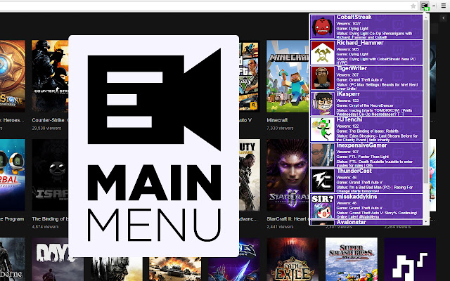 Main Menu: Live Notification from Chrome web store to be run with OffiDocs Chromium online Main Menu: Live Notification from Chrome web store to be run with OffiDocs Chromium online
