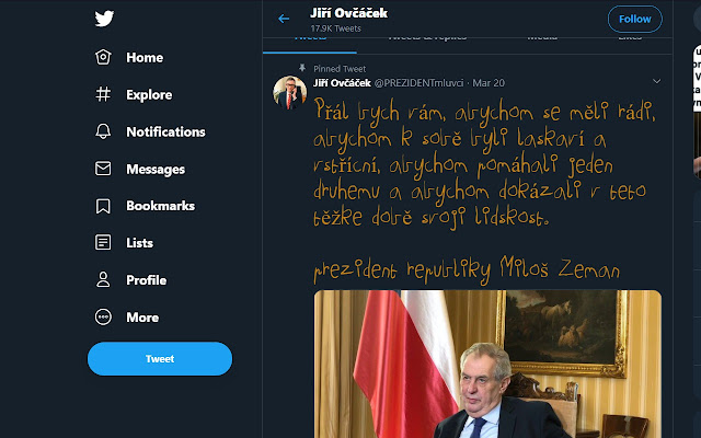 Make Jiri Tweets Eight Again from Chrome web store to be run with OffiDocs Chromium online Make Jiri Tweets Eight Again from Chrome web store to be run with OffiDocs Chromium online