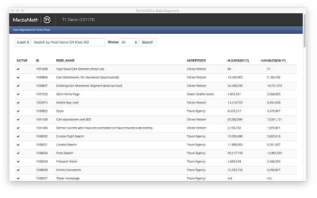 MediaMath Data Segments from Chrome web store to be run with OffiDocs Chromium online MediaMath Data Segments from Chrome web store to be run with OffiDocs Chromium online