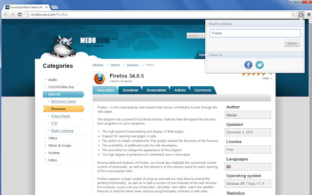 Medocow from Chrome web store to be run with OffiDocs Chromium online Medocow from Chrome web store to be run with OffiDocs Chromium online