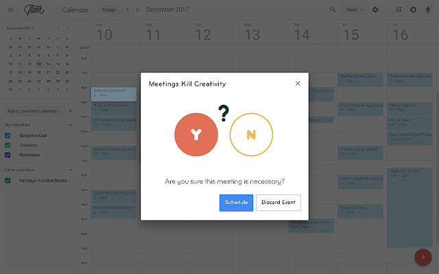 Meetings Kill Creativity from Chrome web store to be run with OffiDocs Chromium online Meetings Kill Creativity from Chrome web store to be run with OffiDocs Chromium online