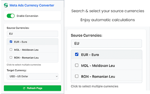 Meta Ads Currency Converter from Chrome web store to be run with OffiDocs Chromium online Meta Ads Currency Converter from Chrome web store to be run with OffiDocs Chromium online