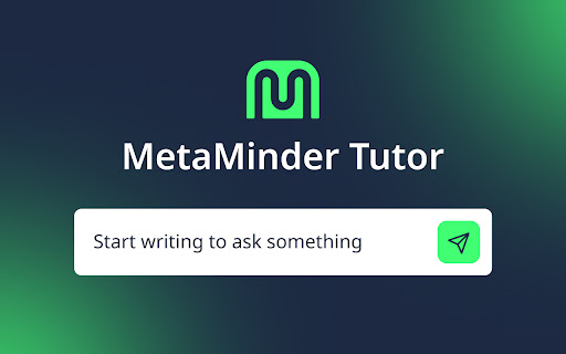 Metaminder AI Tutor from Chrome web store to be run with OffiDocs Chromium online Metaminder AI Tutor from Chrome web store to be run with OffiDocs Chromium online