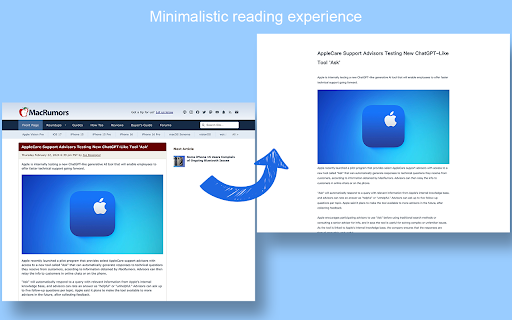 Minimal Reader from Chrome web store to be run with OffiDocs Chromium online Minimal Reader from Chrome web store to be run with OffiDocs Chromium online