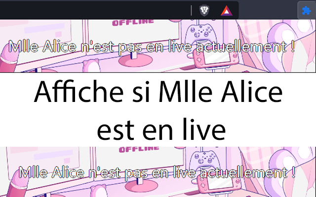 Mlle Alice Stream Alert from Chrome web store to be run with OffiDocs Chromium online Mlle Alice Stream Alert from Chrome web store to be run with OffiDocs Chromium online