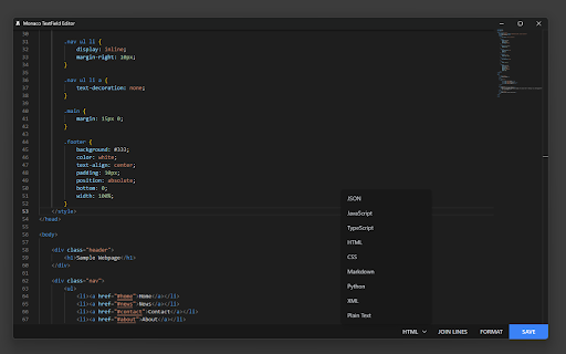 Monaco TextField Editor from Chrome web store to be run with OffiDocs Chromium online Monaco TextField Editor from Chrome web store to be run with OffiDocs Chromium online