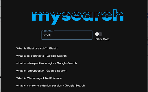 MySearch from Chrome web store to be run with OffiDocs Chromium online MySearch from Chrome web store to be run with OffiDocs Chromium online