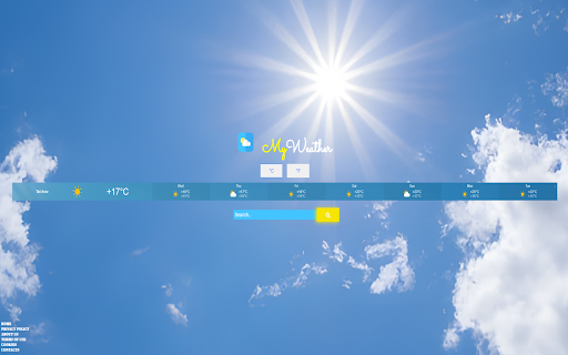 My Weather from Chrome web store to be run with OffiDocs Chromium online My Weather from Chrome web store to be run with OffiDocs Chromium online