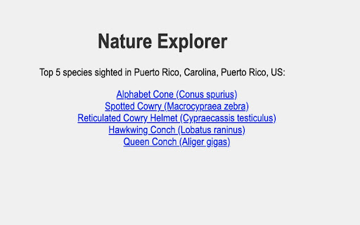 Nature Explorer from Chrome web store to be run with OffiDocs Chromium online Nature Explorer from Chrome web store to be run with OffiDocs Chromium online