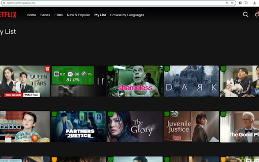 Netflix Ratings from Chrome web store to be run with OffiDocs Chromium online Netflix Ratings from Chrome web store to be run with OffiDocs Chromium online